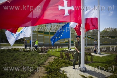 Wciągnięcie flag (  Polski, UE, Sopotu i Gdańska...