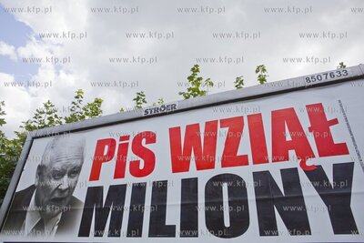 Billboard polityczny na ul. Kościuszki w Gdańsku...