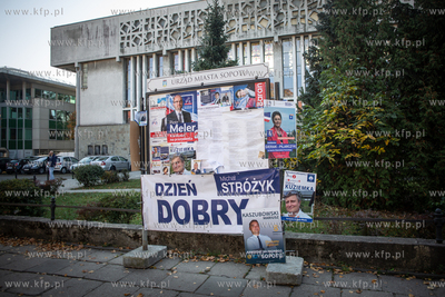 Sopot. Ul. 3 Maja. Samorządowa kampania wyborcza....