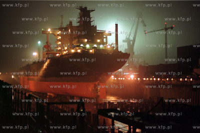 Stocznia Gdynia S.A. Podczas prac remontowych statku...