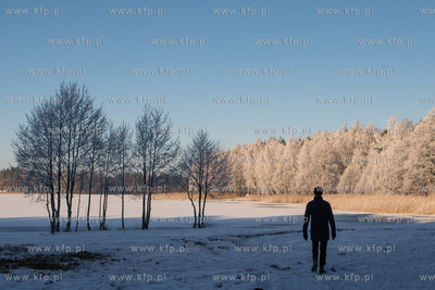 Kamień, gmina Szemud. Zimowy krajobraz w okolicach...