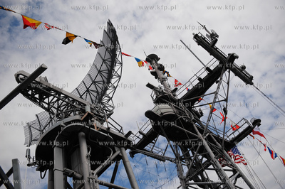 Nabrzeze francuskie portu w Gdyni. Robocza wizyta amerykanskiej...