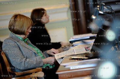 Gdansk. Nowy Ratusz. Sesja Rady Miasta Gdanska. 
Nz...