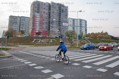 Gdansk. Chelm. Nergal - kolejny napis ulozony z plytek...