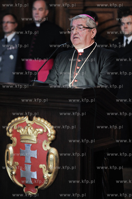 Gdansk. Dwor Artusa. Slubowanie 116 nowo przyjetych...