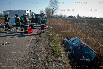 Bogatka. Smiertelny wypadek drogowy z udzialem samochodu...
