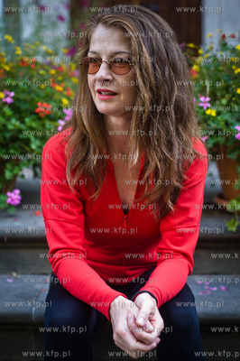 Gdansk. Ul. Sw. Ducha. Aktorka z Gdanska, mieszkajaca...