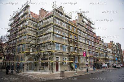 Gdansk. Spotkanie z dziennikarzami, prezentujace postep...