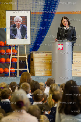 Gdansk. Uroczystosc nadania imienia Arkadiusza Arama...