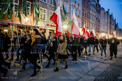 Gdansk. Marsz przeciwko lewackim ideologiom organizowany...
