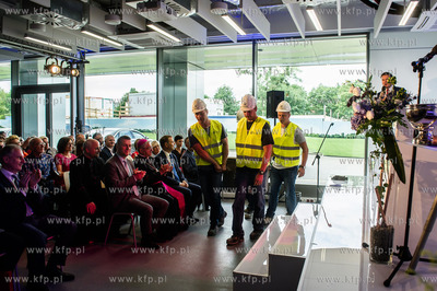 Gdansk. Oliwa. Uroczystosc wmurowania kamiena wegielnego...