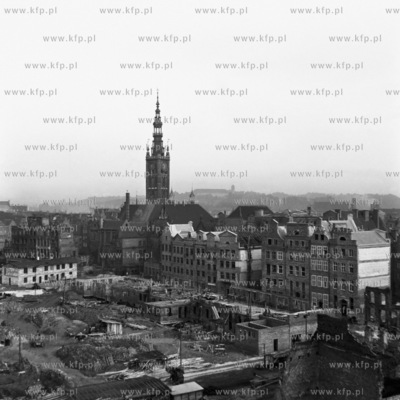 Gdańsk. Ul. Długa i Ratusz Głównego Miasta. 19670000254zFot....