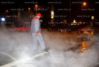 Gdansk. Skrzyzowanie ulic Chlopskiej i Obroncow Wybrzeza....