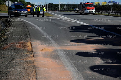 Gdansk. Obwodnica Trojmiasta, zjazd z ulicy Kartuskiej....