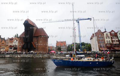 Gdansk. Marina - przystan jachtowa na Motlawie. Przywitanie...