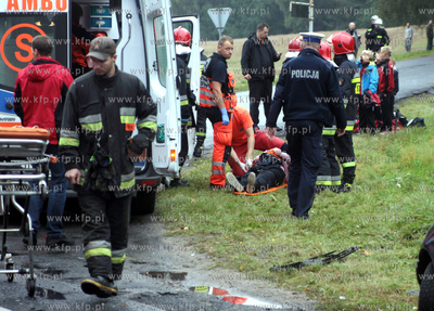 W okolicach Chojnic na skrzyzowaniu drogi krajowej...