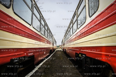 Zuławska Kolej Dojazdowa. Przejazd drezyna motorowa...