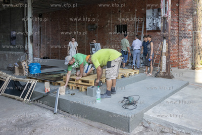 Przygotowania do otwarcia Cukroteki na terenie cukrowni...