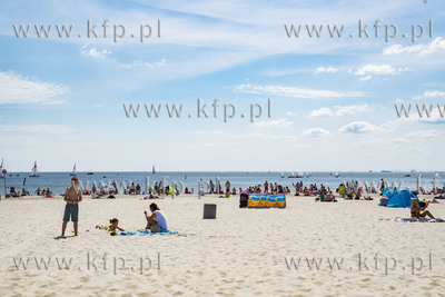 Plaża Miejska w Gdyni. 29.06.2019 Fot. Anna Bobrowska...