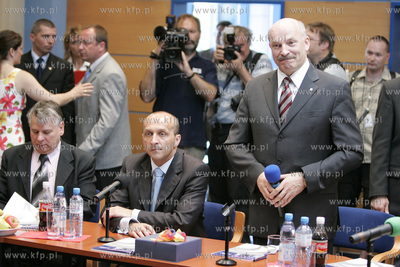 Gdansk. Premier Kazimierz Marcinkiewicz z wizyta w...