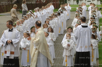 Przyjecie do Pierwszej Komunii Swietej w Koscierzynie...