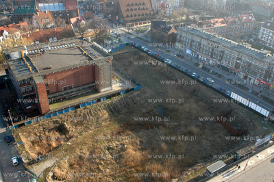 Gdansk. Budowa nowego apartamentowca z czescia biuro...
