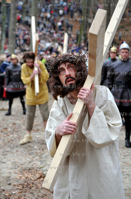 Wejherowo. Droga Krzyzowa. Inscenizacja Meki Panskiej...