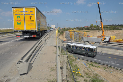 Budowa Obwodnicy Poludniowej Gdanska - wezel Straszyn.06.05.2011Fot....