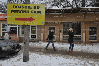 Gdansk Wrzeszcz. Okolice dworca PKP od strony ul. Dmowskiego...