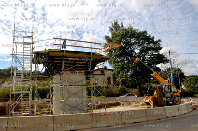 Budowa wiaduktu nad ul. Rakoczego na trasie Pomorskiej...