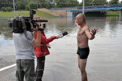 Gdańsk Wrzeszcz  po intensywnych opadach deszczu....
