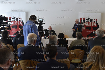 Wizyta Lecha Wałęsy w Billund w Danii. Konferencja...