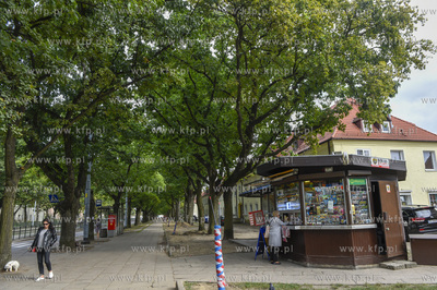 Gdańsk, Strzyża. Kiosk na skrzyżowaniu ul. Wojska...