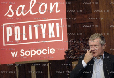 Sopot. Salon Polityki. Gosciem Daniela Passenta byl...