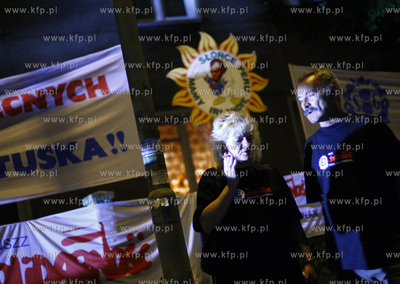 Sopot. Kilkudziesieciu zwiazkowcow ze stoczni Gdansk...