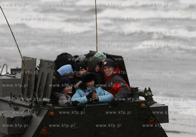 Sopot. Oficjalny sztab WOSP przy Sopockim Klubie Zeglarskim...