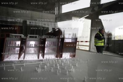 Gdansk. Uroczystość zawieszenia wiechy na budowanym...