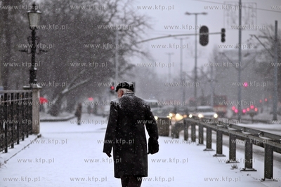 Gdansk. Opady sniegu.
08.01.2013
fot. Krzysztof Mystkowski...