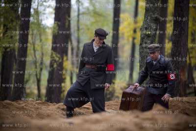 Lasy piaśnickie koło WejherowaPlan zdjęciowy filmu...