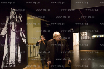 Wizyta Krystyny Zachwatowicz i Andrzeja Wajdy w Pałacu...