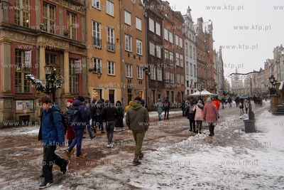 Zima z Gdańsku. Spacer ul. Długą. 11.01.2025 fot....