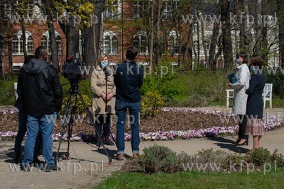 Parku Herbstów w Sopocie. Briefing prasowy poświęcony...