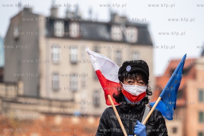Gdańsk. 16. rocznica wejścia Polski do Unii Europejskiej....
