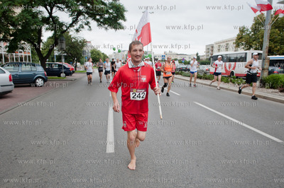 Gdynia. Ulica Wladyslawa IV. XVIII Maraton Solidarnosci....