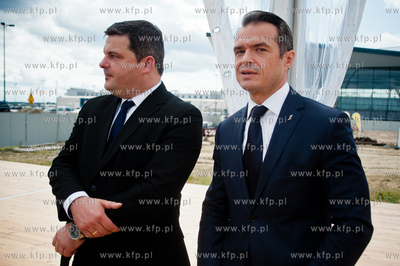 Gdansk. Rebiechowo. Uroczystosc wmurowania kamienia...