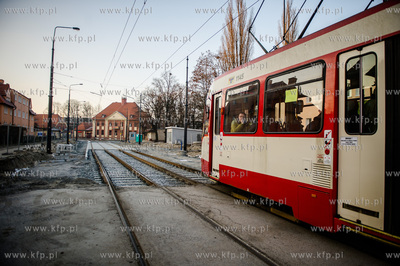 Gdansk. Zmodernizowana linia tramwajowa na Stogi. 
27.12.2014
fot....