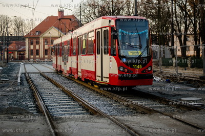 Gdansk. Zmodernizowana linia tramwajowa na Stogi. 
27.12.2014
fot....