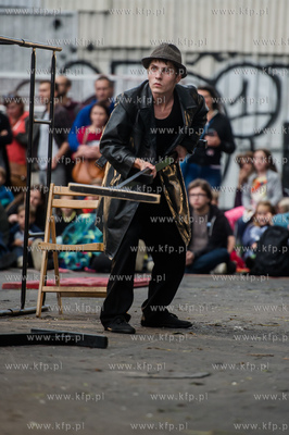 Gdansk. Boisko przy ul. Dolna Brama. XX Miedzynarodowy...