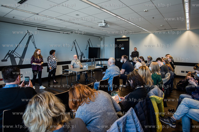 Gdańsk. Europejskie Centrum Solidarności. Spotkanie...