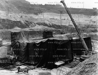 Budowa Elektrowni Wodnej Zarnowiec - najwiekszej w...